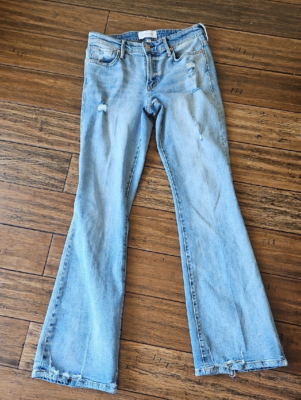 Dear John Light Blue Rosa Flare Jeans Size 27